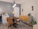 Charming dining area featuring a modern buffet, stylish decor, and ample space for entertaining guests in a cozy setting at 12408 Country White Cir, Tampa, FL 33635