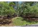 Large backyard with a beautiful canopy of trees at 1253 Culbreath Rd, Brooksville, FL 34602