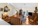 Bright and airy living room with hardwood floors and access to the patio at 1253 Culbreath Rd, Brooksville, FL 34602