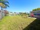 Unkept backyard featuring a canal view and barbeque grill at 13730 Coco Ave, Hudson, FL 34667