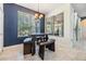 Cozy kitchen nook with natural light and views of the yard at 1418 Halapa Way, Trinity, FL 34655