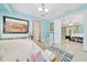 Luxurious main bathroom featuring a large tub, elegant vanity, shower, and access to the main bedroom at 21000 Exeter Ct, Brooksville, FL 34601