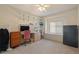 This bedroom features a window bench, closet, and a built in bookshelf at 21820 Carson Dr, Land O Lakes, FL 34639