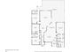 Detailed floor plan showcasing layout of bedrooms, bathrooms, and common living spaces at 22431 Willow Lakes Dr, Lutz, FL 33549