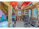 Functional storage area with ample shelving, work space, and organization for hobbies and projects at 3546 Flamingo Blvd, Hernando Beach, FL 34607