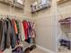 Well-organized walk-in closet featuring wire shelving and ample space for clothes and storage at 3546 Flamingo Blvd, Hernando Beach, FL 34607