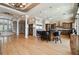 Gourmet kitchen features a large island, stainless steel appliances, and ample counter space at 4348 Harborpointe Dr, Port Richey, FL 34668