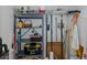 Inside the outdoor storage closet; shelving is provided for storage of cleaning supplies at 4575 Whitton Way # 1132, New Port Richey, FL 34653