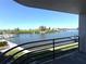 Scenic water view from the property with boats docked in the marina and clear skies overhead at 4823 Ebbtide Ln # 105, Port Richey, FL 34668