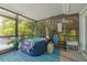 Relaxing screened-in spa area with a Coleman SaluSpa hot tub at 4917 Marlin Dr, New Port Richey, FL 34652
