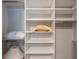 Organized closet with shelving providing ample storage space at 5001 Night Star Trl, Odessa, FL 33556
