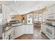An open kitchen featuring stainless steel appliances, and a breakfast nook at 6028 Dorset Rd, Spring Hill, FL 34608