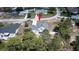 Aerial view of the property showcasing its location within a residential neighborhood at 6309 Covewood Dr, Spring Hill, FL 34609