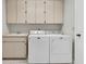 Laundry room features appliances and cabinets at 6454 Summerfield Loop, Trinity, FL 34655