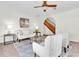 Cozy living room featuring modern decor, comfortable seating, and plenty of natural light at 6454 Summerfield Loop, Trinity, FL 34655