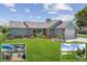 Charming single-story home with a well-manicured lawn and beautiful landscaping at 7175 Bottle Brush Dr, Spring Hill, FL 34606