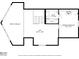 Detailed floor plan showcasing the layout of the second story with dimensions of rooms and hallways at 7422 New York Ave, Hudson, FL 34667