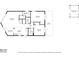 Detailed floor plan showcasing the layout of the home with dimensions of rooms and hallways at 7422 New York Ave, Hudson, FL 34667