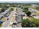 Aerial view of the property in a residential area, highlighting its location and surroundings at 7535 Christina Ln, Port Richey, FL 34668