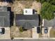 Aerial shot showcases this property's expansive yard, potential for gardening or outdoor living in a lovely neighborhood at 7535 Christina Ln, Port Richey, FL 34668