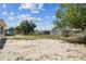 Large backyard with a spacious area, surrounded by a chain-link fence and mature trees at 7535 Christina Ln, Port Richey, FL 34668