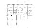 Detailed floor plan showcasing the layout of the home, including room dimensions, garage and outdoor areas at 7630 Landmark Dr, Spring Hill, FL 34606