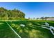 Well-maintained community lawn bowling area, perfect for leisurely outdoor recreation and friendly competition at 7807 Hardwick Dr # 123, New Port Richey, FL 34653