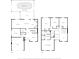 The layout for both floors, with garage, bedrooms, bathrooms and other rooms at 8388 Maltby Rd, Spring Hill, FL 34606