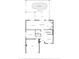 Layout of the first floor with access to a pool, laundry, and a garage at 8388 Maltby Rd, Spring Hill, FL 34606