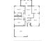 Detailed floor plan of the home showcasing the layout of the bedrooms, kitchen, and living spaces at 1004 Peninsula Ave, Tarpon Springs, FL 34689