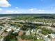 Aerial view of a residential area surrounded by natural beauty and city in distance at 10296 Palmgren, Spring Hill, FL 34608