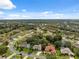 Expansive aerial view of the community showcasing tree coverage and neighborhood layout at 10296 Palmgren, Spring Hill, FL 34608