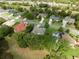 Aerial view of a residential area showing large trees and community layout at 10296 Palmgren, Spring Hill, FL 34608