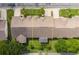 Aerial view of home with fenced backyard at 1105 Flora Vista St, New Port Richey, FL 34655