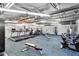 Well-equipped fitness center with treadmills, weights, and exercise equipment at 11308 Mollymawk Ct, New Port Richey, FL 34654