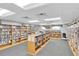 Bright and organized community library with extensive bookshelves and reading materials at 11308 Mollymawk Ct, New Port Richey, FL 34654