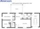 Detailed floor plan including primary bedroom, sunroom, living room, and garage at 13180 Lawrence St, Spring Hill, FL 34609