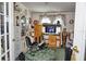 Living Room featuring a TV, exercise bike, and carpet at 20960 Little Magens Loop, Lutz, FL 33558