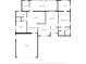 Detailed floor plan showcasing the layout of the kitchen, living room, bedrooms, and garage at 2866 Thistle N Ct, Palm Harbor, FL 34684