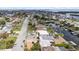 Overhead view of the waterfront neighborhood, displaying the beautiful homes along the canal at 3907 Headsail Dr, New Port Richey, FL 34652