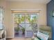 Comfortable seating area with views of the water and lush tropical landscaping at 4292 Tahiti Dr, Hernando Beach, FL 34607