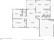 Detailed floor plan showcasing the layout of this home, including the primary bedroom, living room, and garage at 4424 Whitetail Ln, New Port Richey, FL 34653