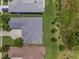 Aerial view showing the roof and landscaping of a home at 4485 Gevalia Dr, Brooksville, FL 34604