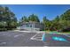 The Hernando Oaks' clubhouse with easy parking, ramp access, and an accessible entrance at 4485 Gevalia Dr, Brooksville, FL 34604