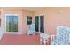 Condo balcony with comfortable Adirondack chairs and lovely waterfront views at 4516 Seagull Dr # 512, New Port Richey, FL 34652