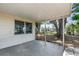 Covered patio with concrete floor and view of backyard at 4520 Blanche St, New Port Richey, FL 34652