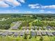 An aerial view of the neighborhood with stunning views of the golf course at 5005 Southern Valley Loop, Brooksville, FL 34601