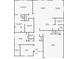 Detailed floor plan showcasing the layout of the home, including the kitchen, living room, bedrooms, and bathrooms at 5005 Southern Valley Loop, Brooksville, FL 34601
