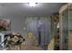 Elegant dining area with decorative curtains and ornate furniture at 9116 Gray Fox Ln, Port Richey, FL 34668