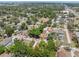 Aerial view of a residential neighborhood featuring mature trees and well-maintained homes at 9306 21St, Tampa, FL 33612